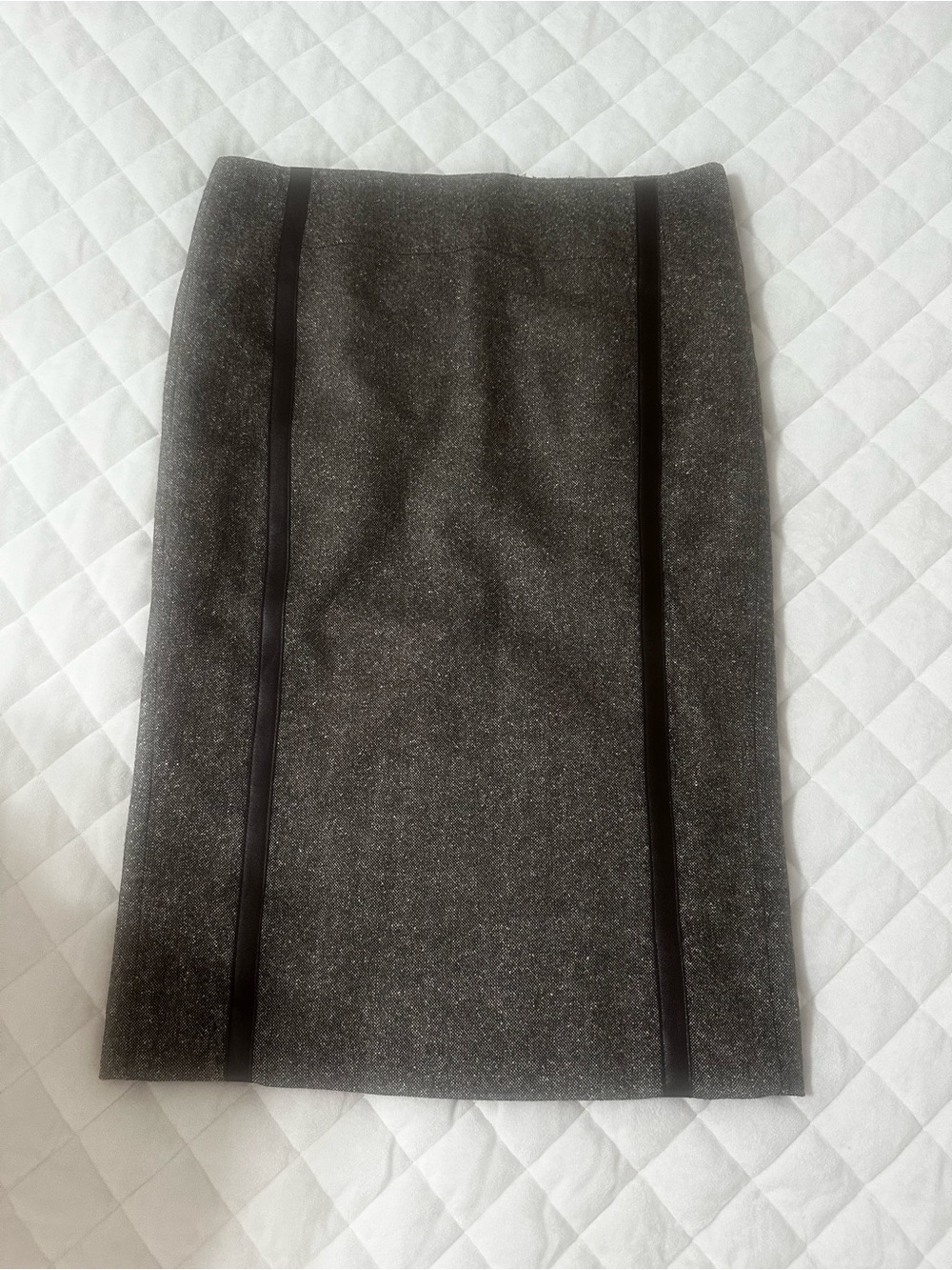 bebe brown Pencil Skirt with Brown Vertical Trim